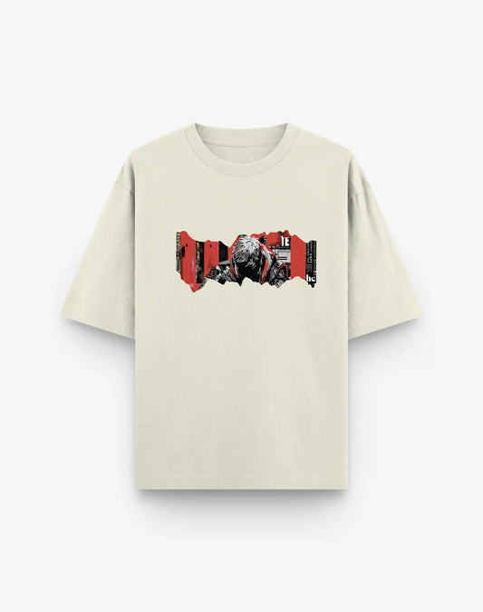 LOST | OFF WHITE OVERSIZED TEE