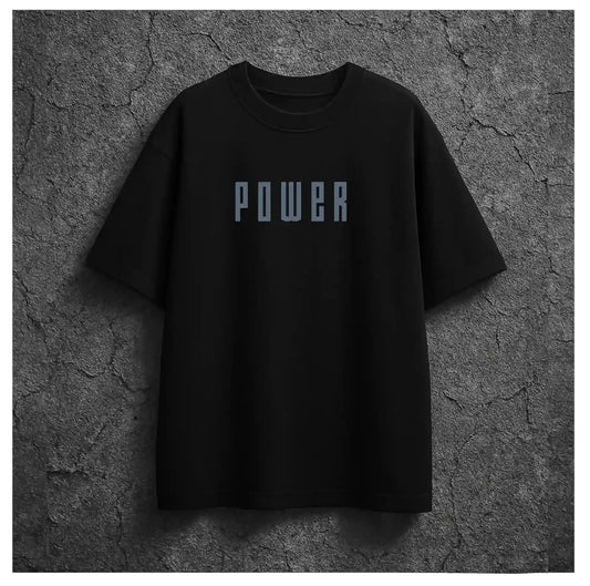 BULL POWER BLACK OVERSIZED TSHIRT
