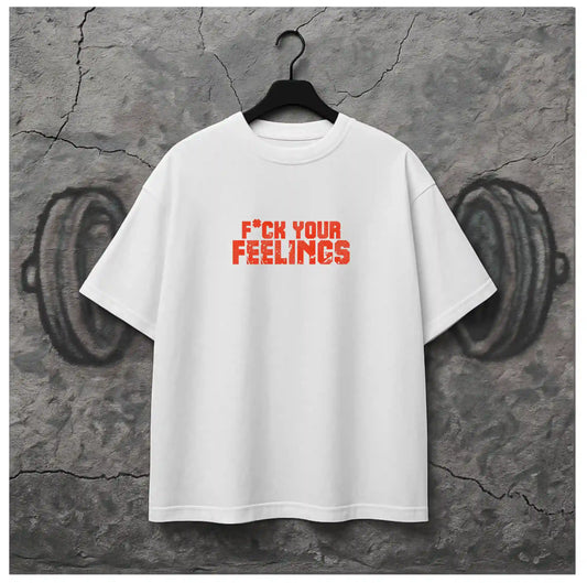 FCUK YOUR FEELINGS WHITE OVERSIZED TSHIRT