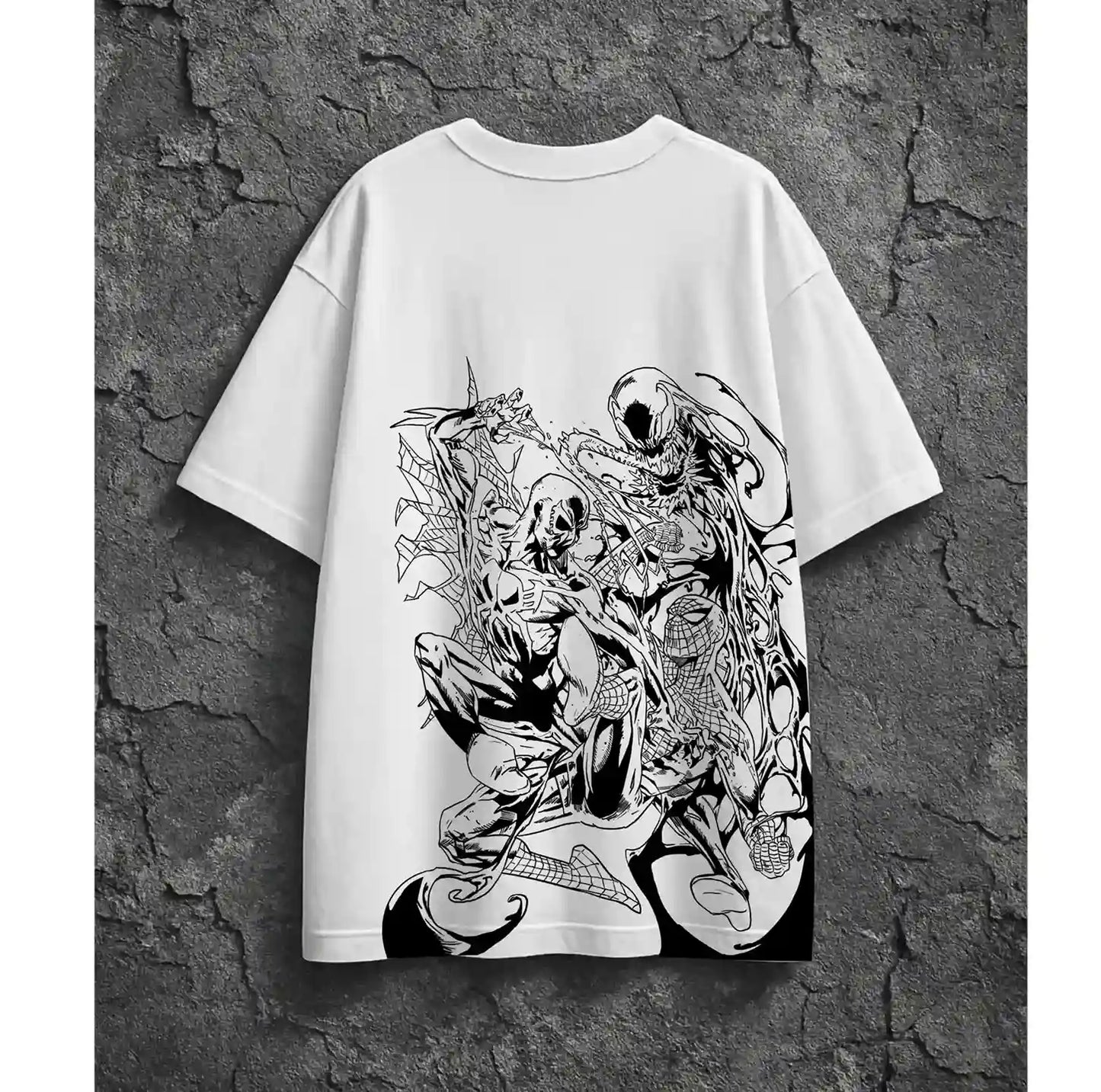 SPIDY WHITE OVERSIZED TSHIRT