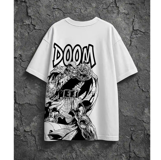 DR. DOOM WHITE OVERSIZED TSHIRT