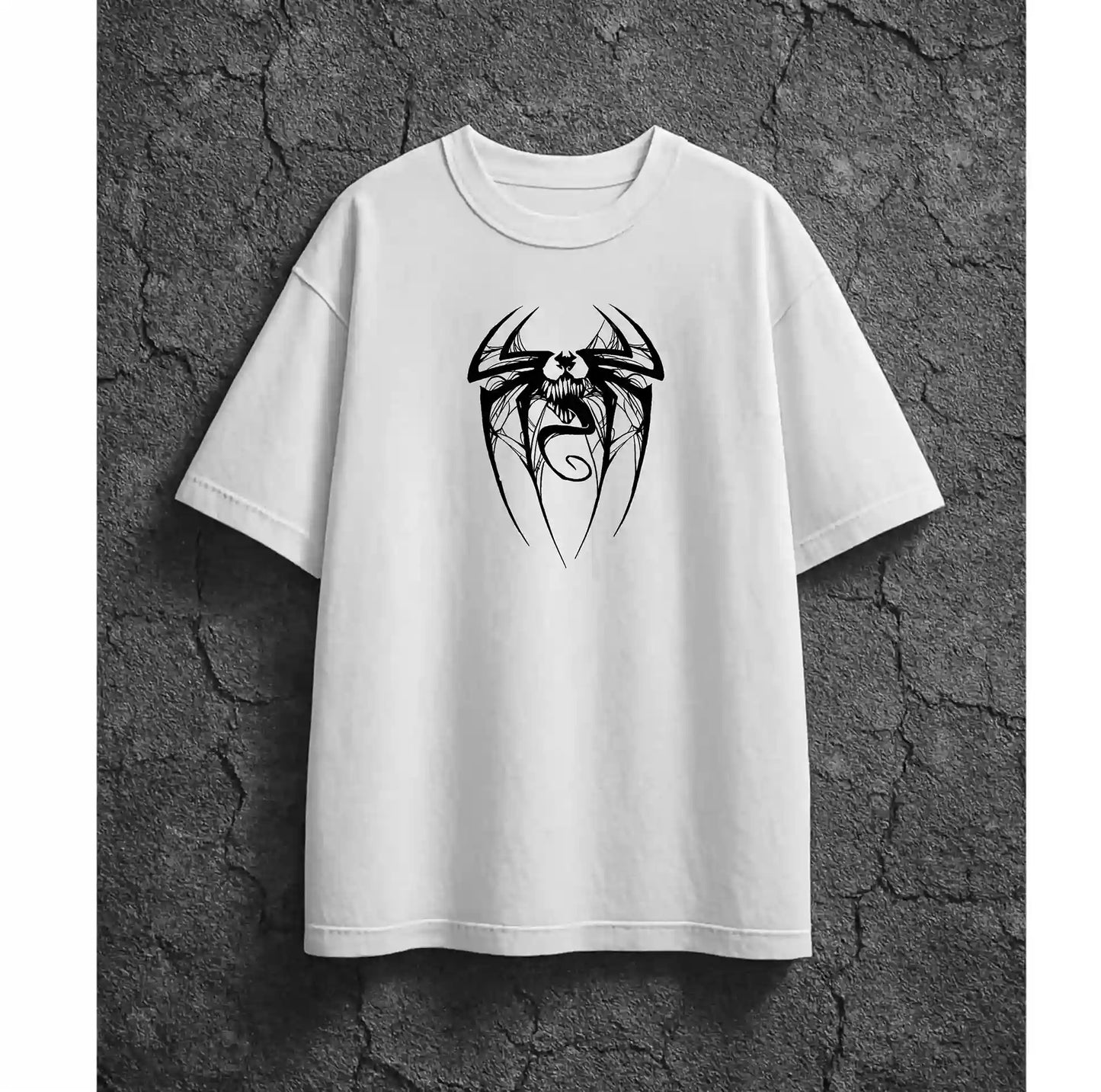 HELLO SPIDY WHITE OVERSIZED TSHIRT