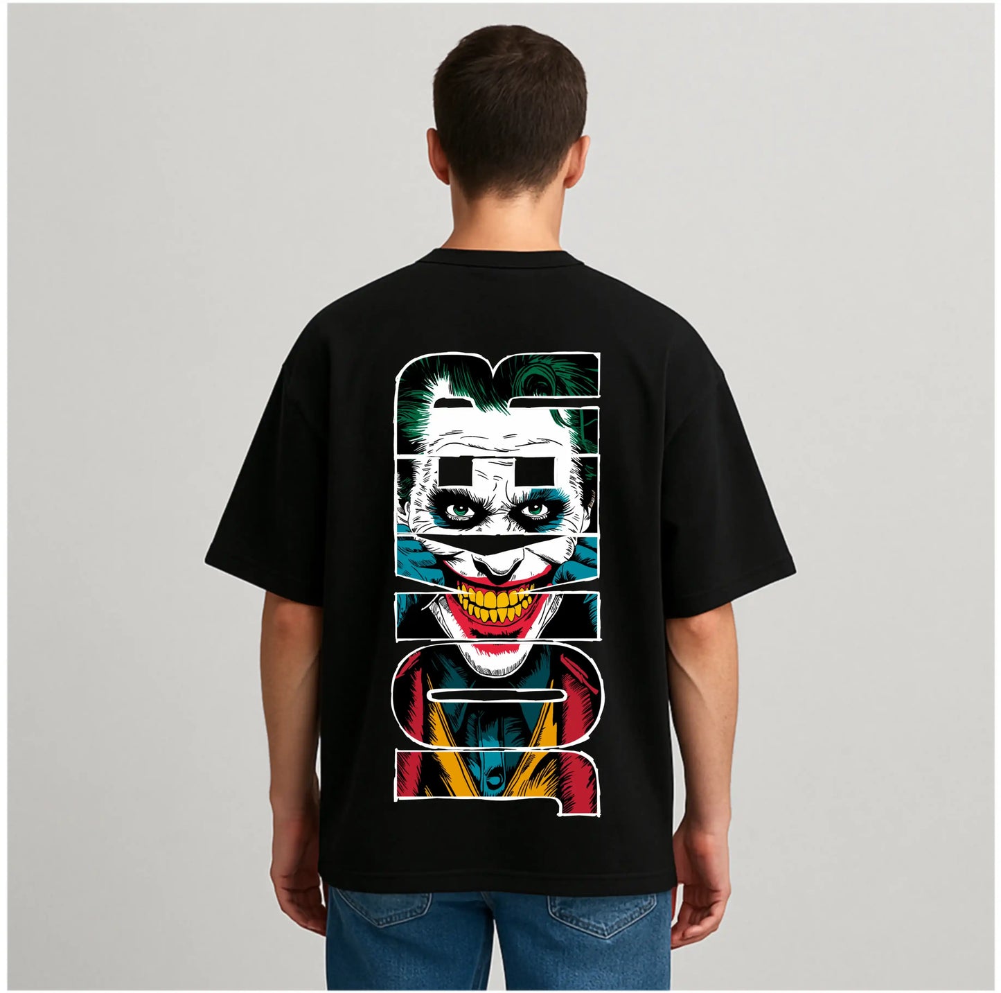 JOKER BLACK OVERSIZED TSHIRT