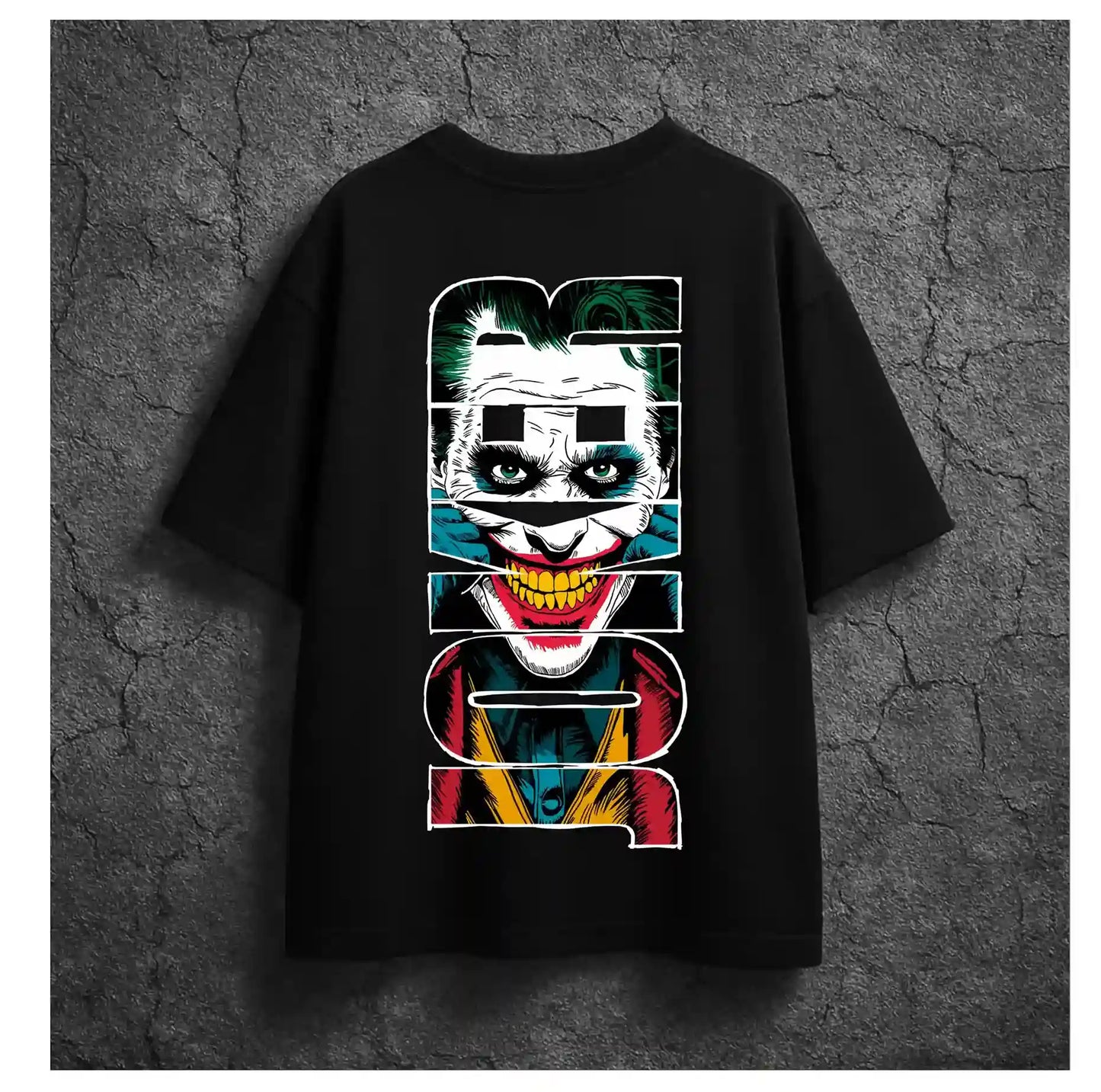 JOKER BLACK OVERSIZED TSHIRT