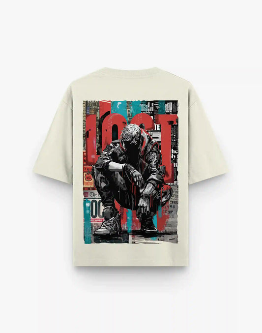 LOST | OFF WHITE OVERSIZED TEE