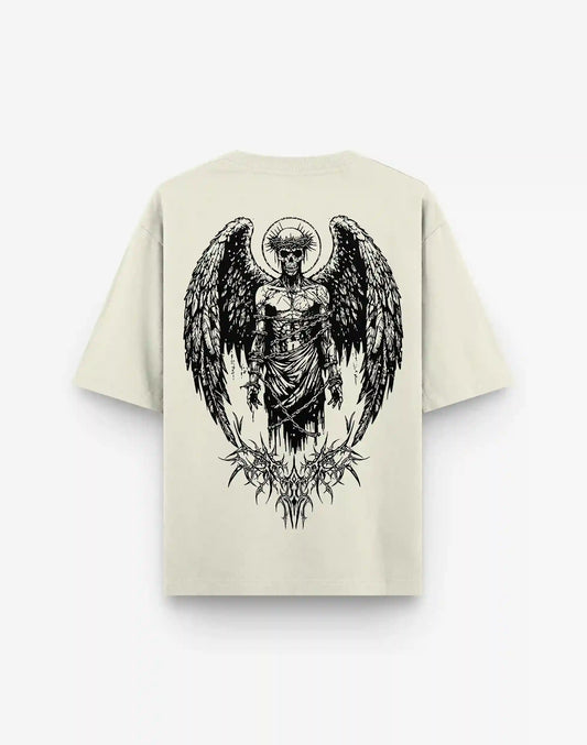 SKULL KING OFF WHITE OVERSIZED TEE