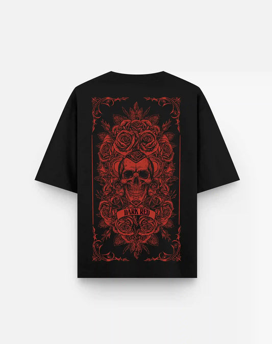 DARK RED OVERSIZED TSHIRT