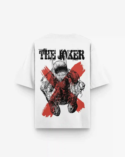THE JOKER OVERSZIED WHITE TEE