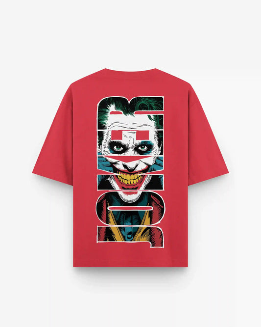JOKER OVERSIZED RED TEE