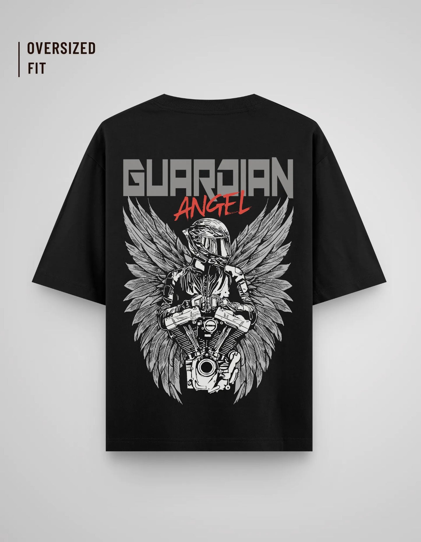 GUARDIAN ANGEL  | OVERSIZED BLACK TEE
