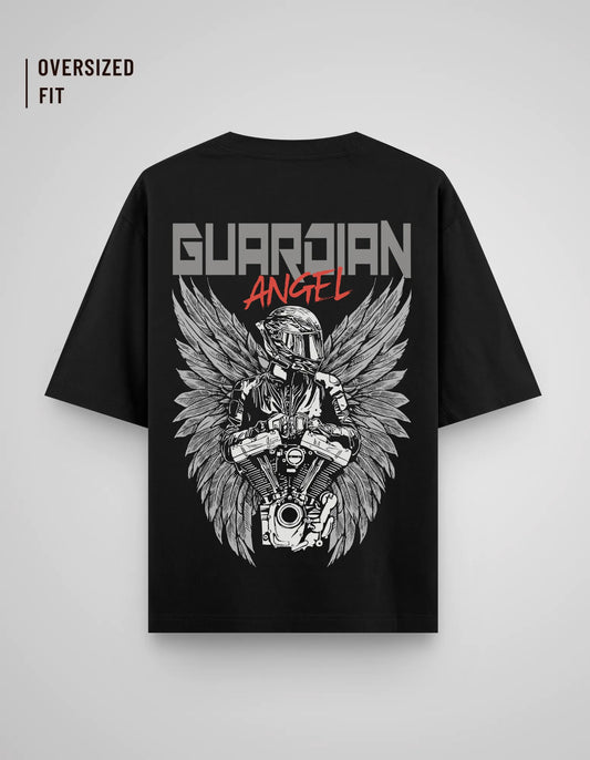GUARDIAN ANGEL  | OVERSIZED BLACK TEE