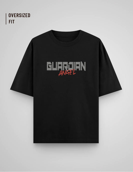 GUARDIAN ANGEL  | OVERSIZED BLACK TEE