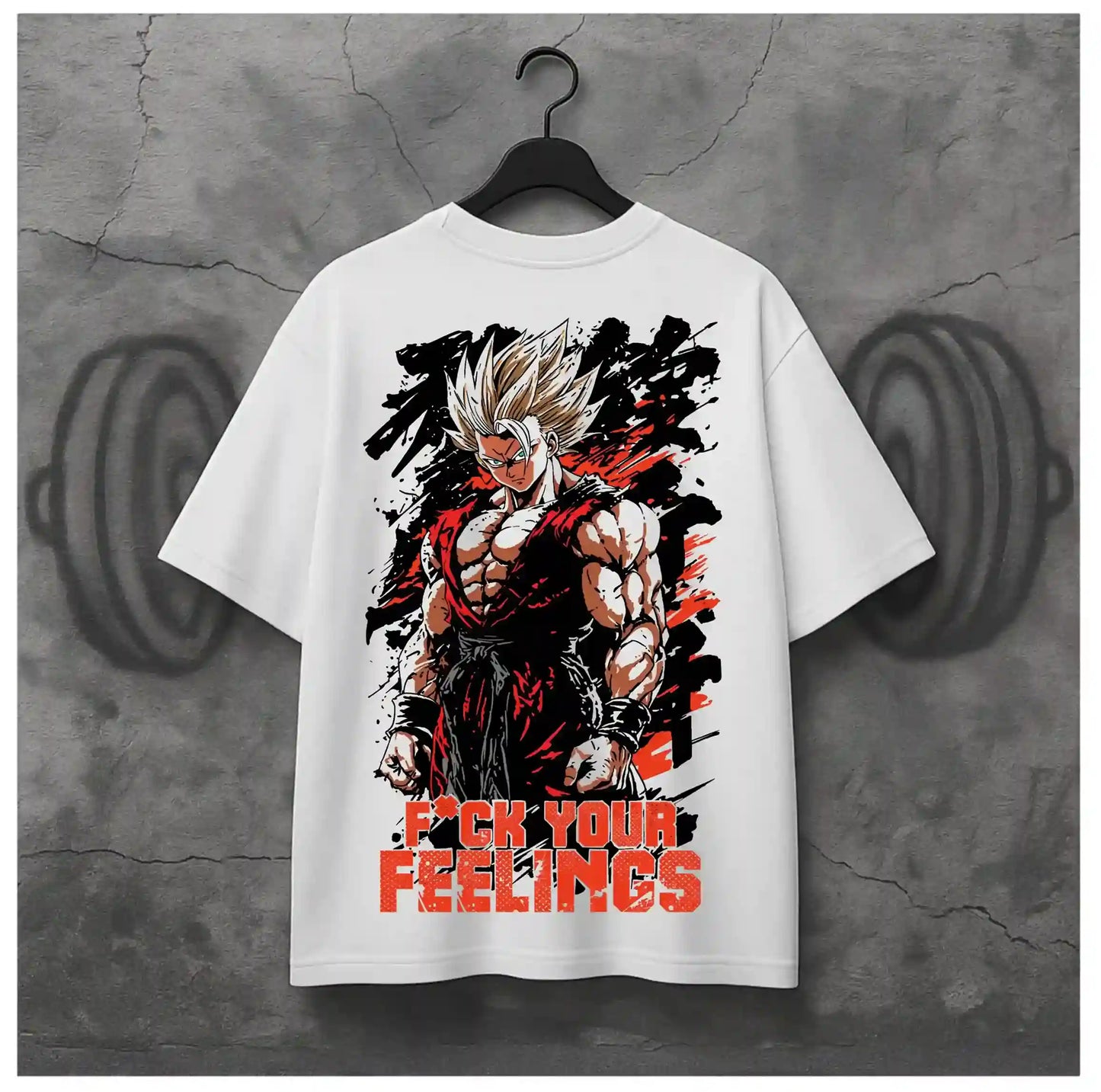 FCUK YOUR FEELINGS WHITE OVERSIZED TSHIRT