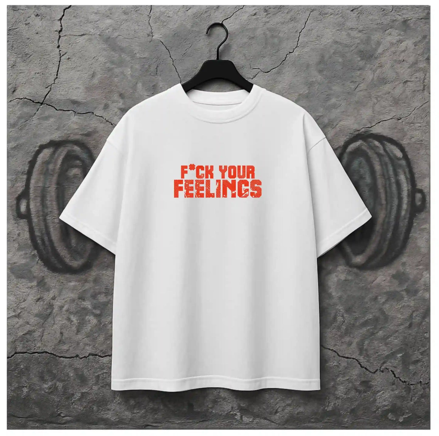 FCUK YOUR FEELINGS WHITE OVERSIZED TSHIRT