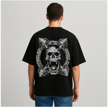 DOMINATE GYM BLACK OVERSZIED TSHIRT