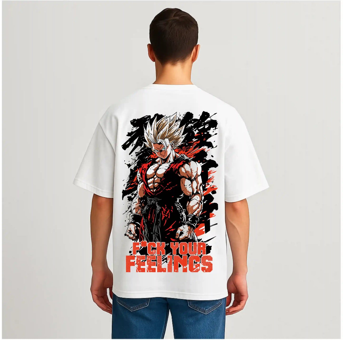 FCUK YOUR FEELINGS WHITE OVERSIZED TSHIRT