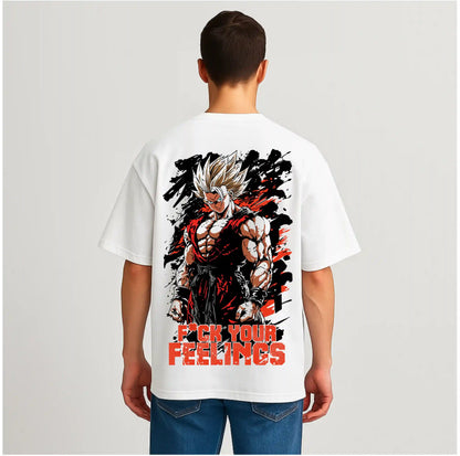 FCUK YOUR FEELINGS WHITE OVERSIZED TSHIRT