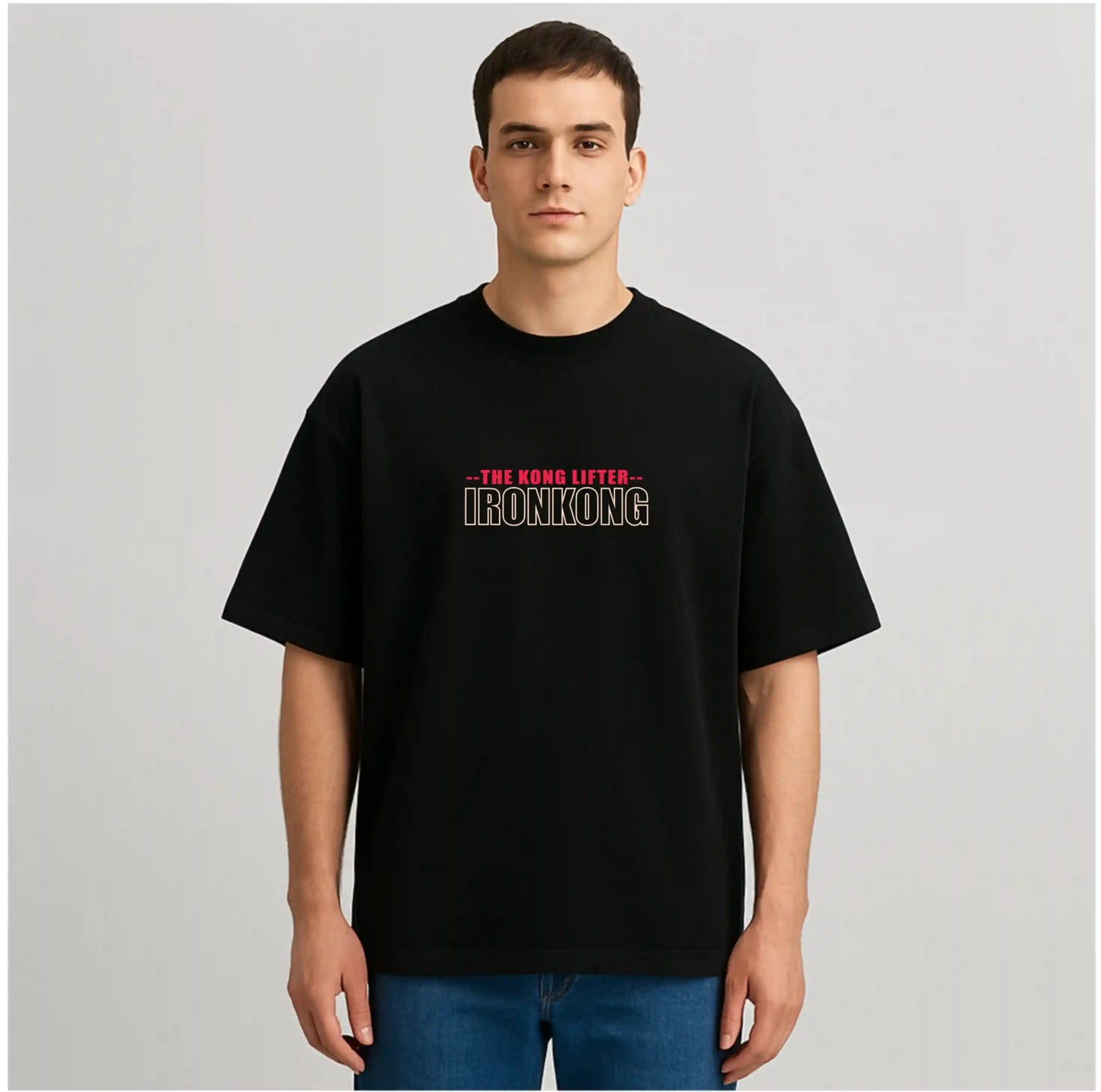 IRONKONG BLACK OVERSIZED TSHIRT