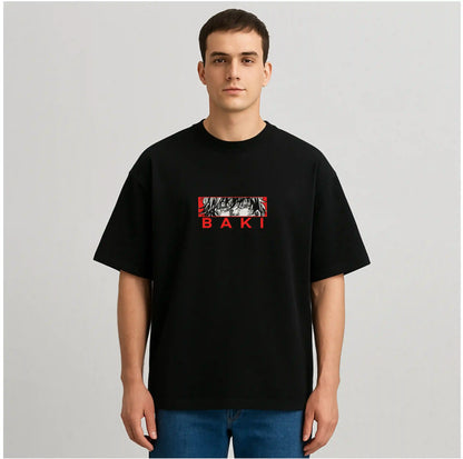 NOW OR NEVER BLACK OVERSIZED TSHIRT