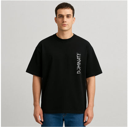 DOMINATE GYM BLACK OVERSZIED TSHIRT