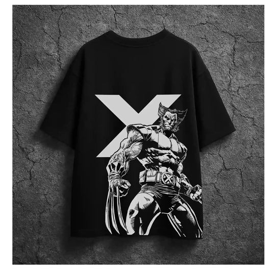 WOLVERINE-X BLACK OVERSIZED TSHIRT