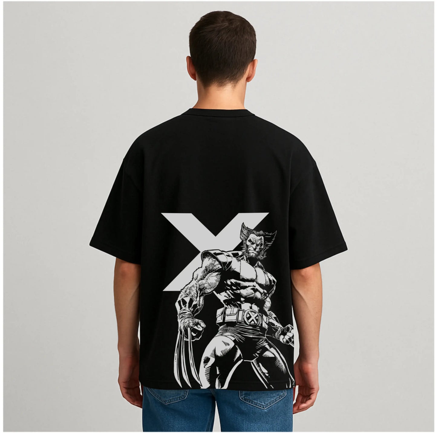 WOLVERINE-X BLACK OVERSIZED TSHIRT