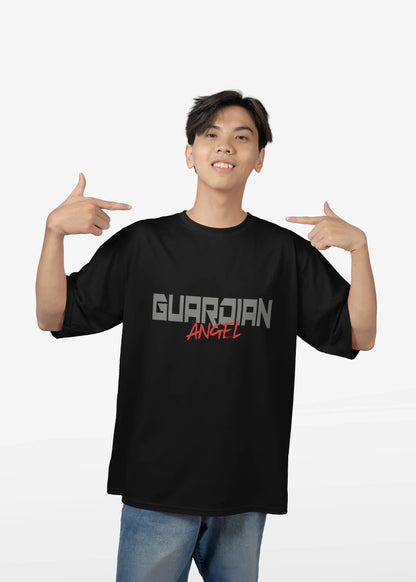 GUARDIAN ANGEL  | OVERSIZED BLACK TEE